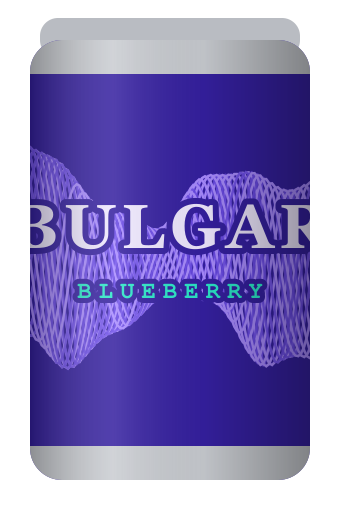 Bulgar Soda, deep blueberry